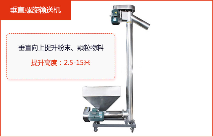 適合垂直或大傾角輸送粉狀、顆粒物料